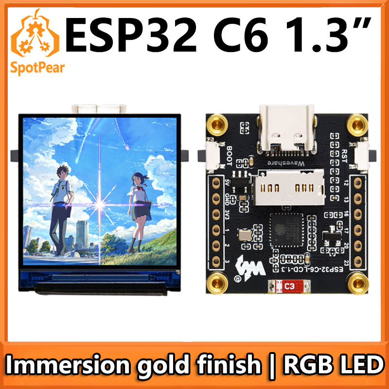 Esp32 C6 - ESP32-C6 LCD-Entwicklungsplatine 1,3 Zoll Display 1,3