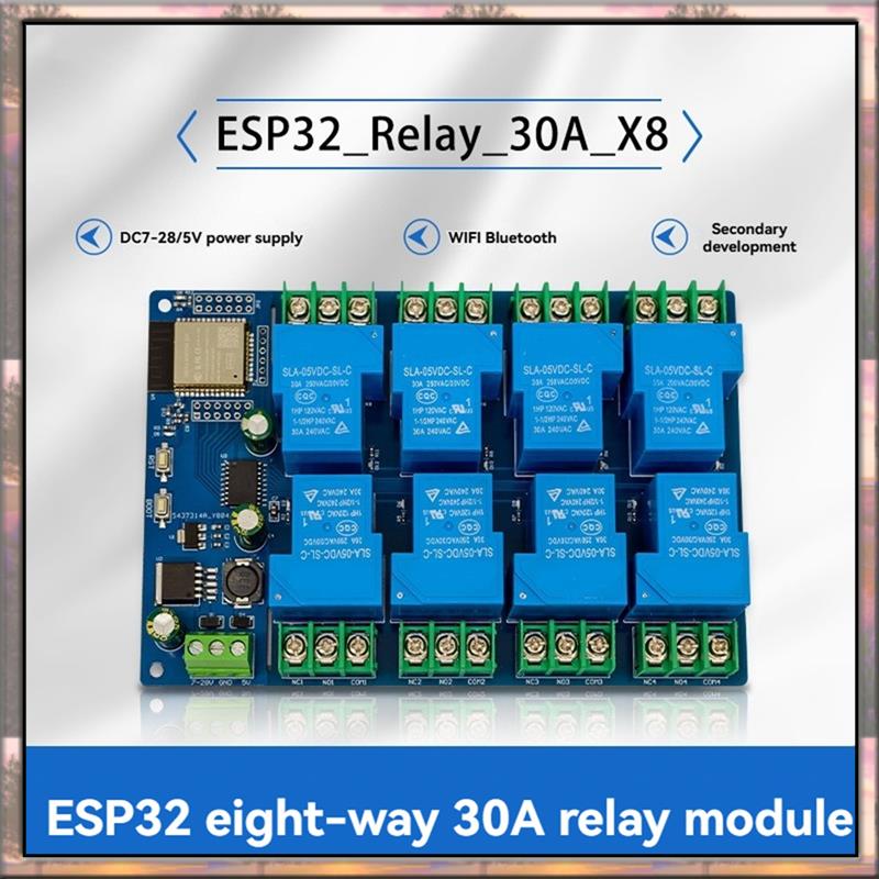 Esp32 Wifi Bluetooth Module - BAAZ HOT 8-Kanal-Relaismodul 30 A DC7-28/5