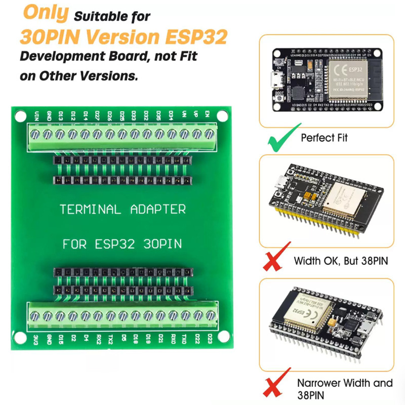 Esp32 Wifi Bluetooth Module - ESP32-Entwicklungsboard NodeMCU-32S ESP32-32D 32U 30-Pin WiFi-kompatibles