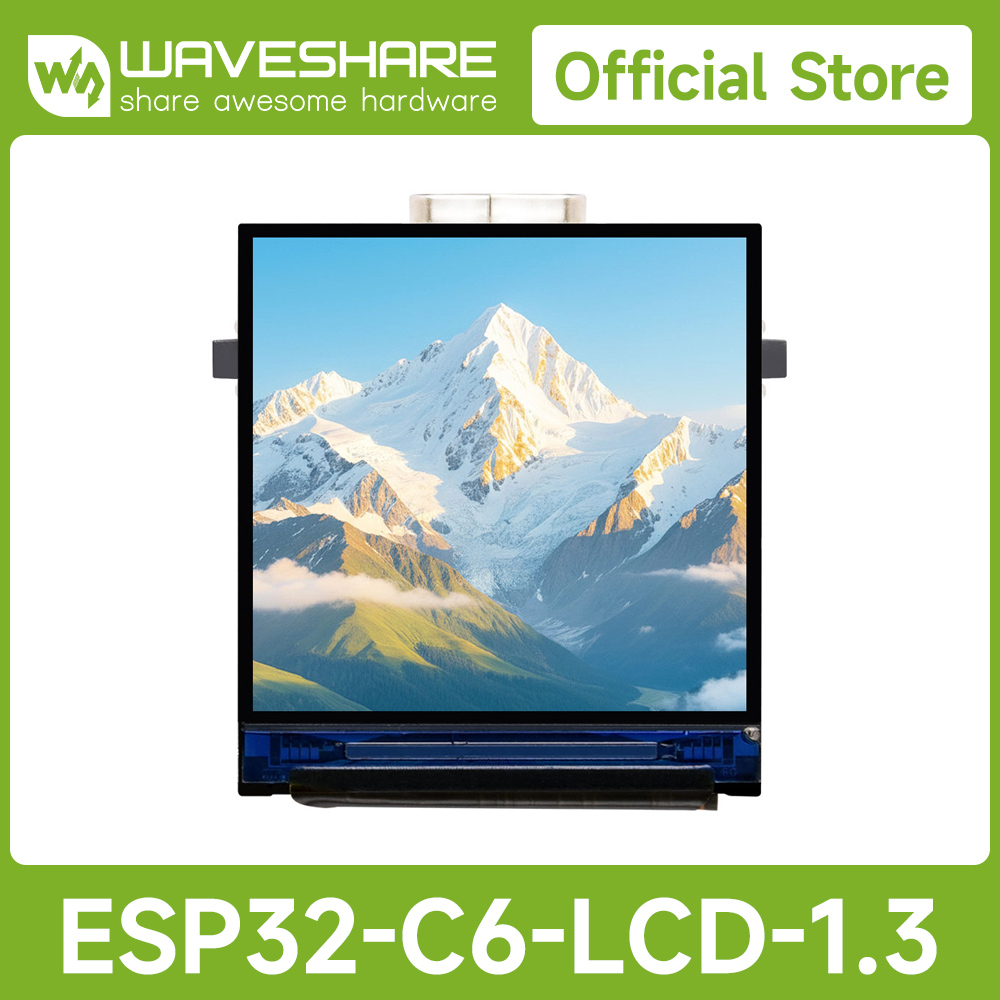 Esp32 C6 - Waveshare ESP32-C6 1,3-Zoll-LCD-Display-Entwicklungsboard mit 240×240 Auflösung