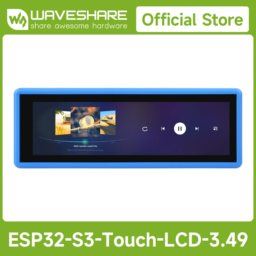 Esp32 Development Board - Waveshare ESP32-S3 Hochleistungs-Entwicklungsboard mit kapazitivem 3,49-Zoll-IPS-Touchdisplay