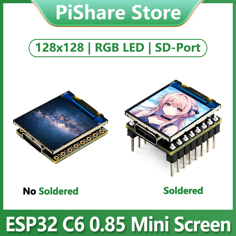 Esp32 C6 - ESP32-C6 0,85 Zoll Display LCD Entwicklungsboard