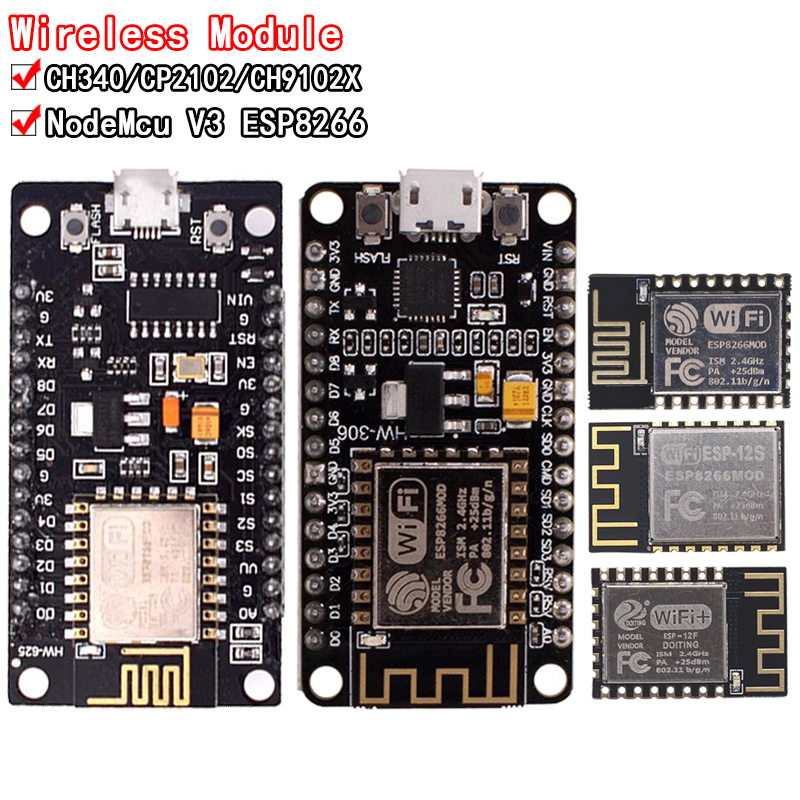 Esp8266 Nodemcu - Drahtloses Modul CH340/CP2102/CH9102X NodeMcu V3 V2
