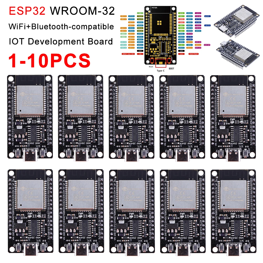 1-10PCS ESP32 Entwicklungsboar – Esp32 Wifi Bluetooth Module Bewertung und Preis