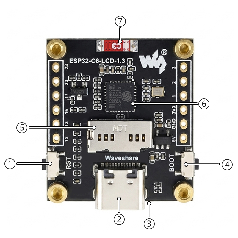 ESP32-C6 LCD-Entwicklungsplati – Esp32 C6 Bewertung und Preis