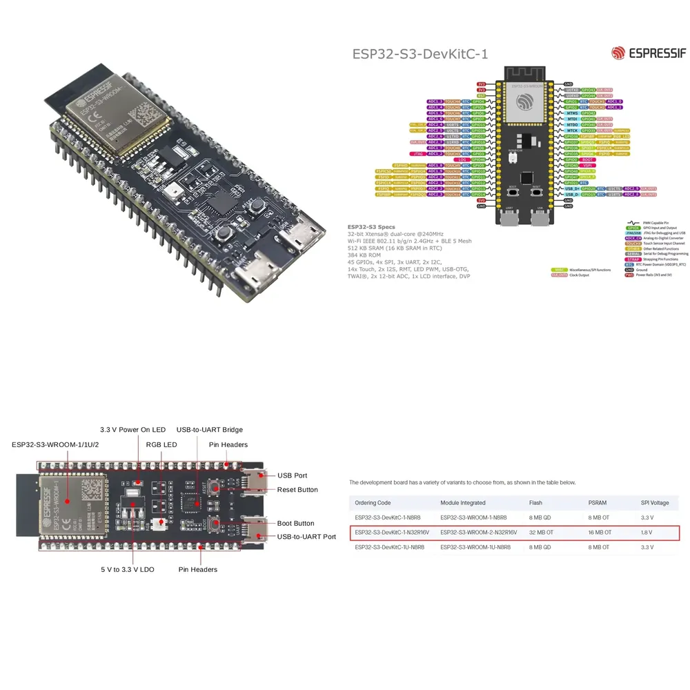 Espressif ESP32-S3-DevKitC-1 E – Espressif Esp32 Bewertung und Preis