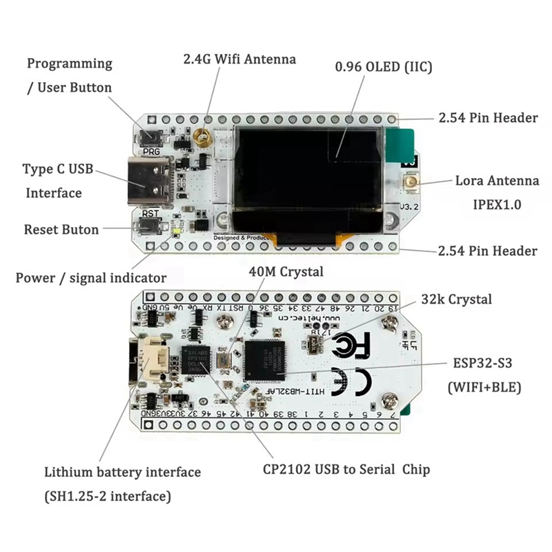 Heltec LoRa32 V3 863-928MHZ ES – Esp32 Bewertung und Preis