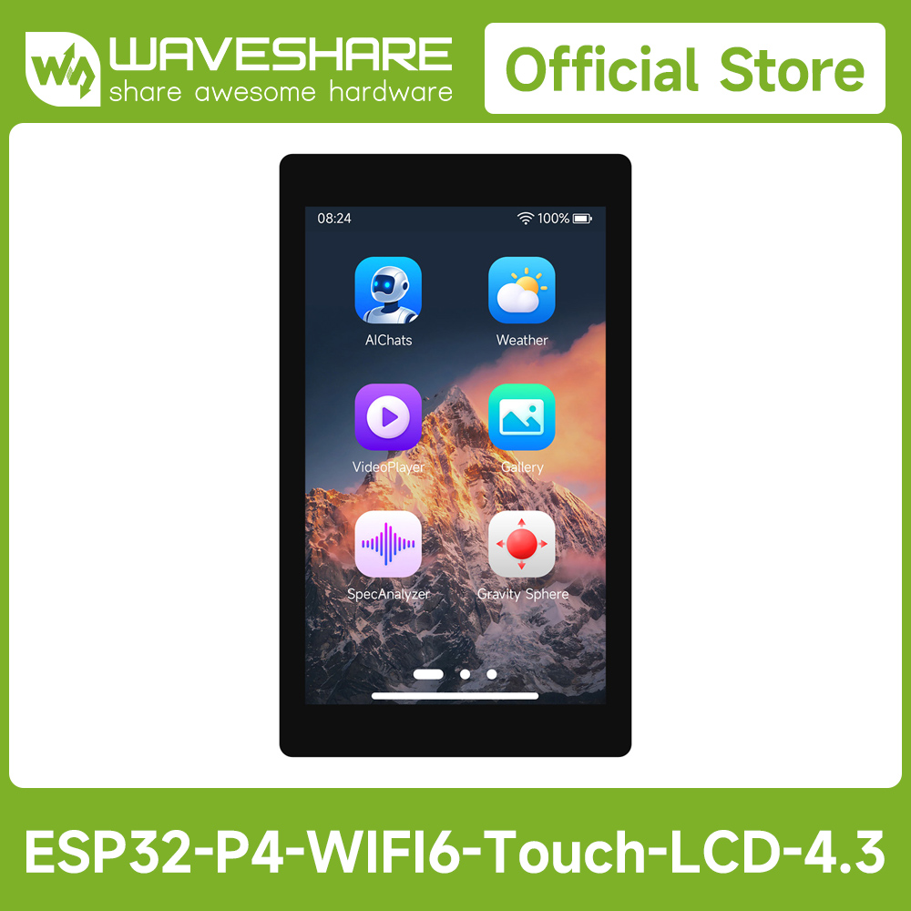 Waveshare ESP32-P4-WIFI6 4,3-Z – Esp32 P4 Bewertung und Preis